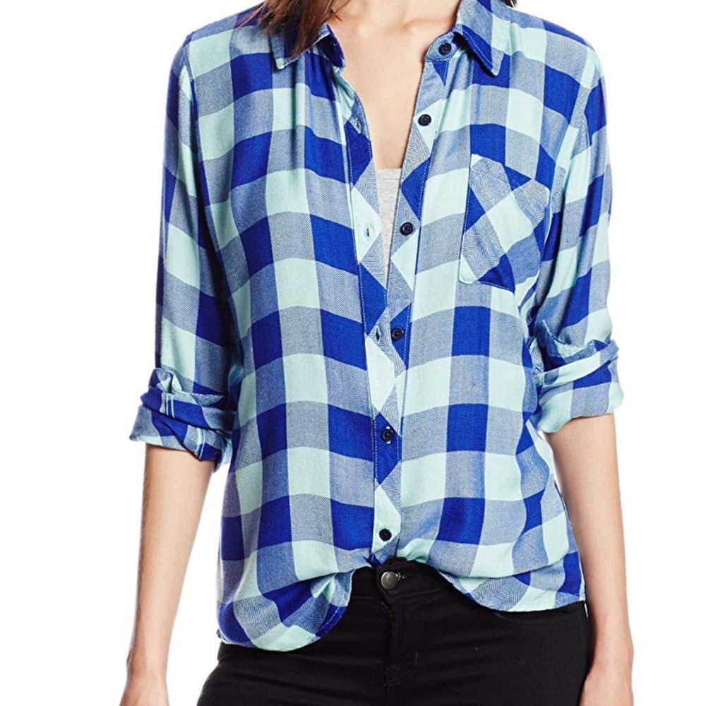 Rails Women's Hunter Plaid-Check Button-Down Shirt - image 4